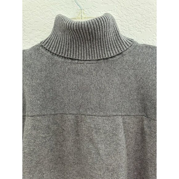 Esprit Womens Cable Knit Sweater Turtle Neck Grey Size XL‎ Basics Minimalist Y2K - Picture 4 of 9